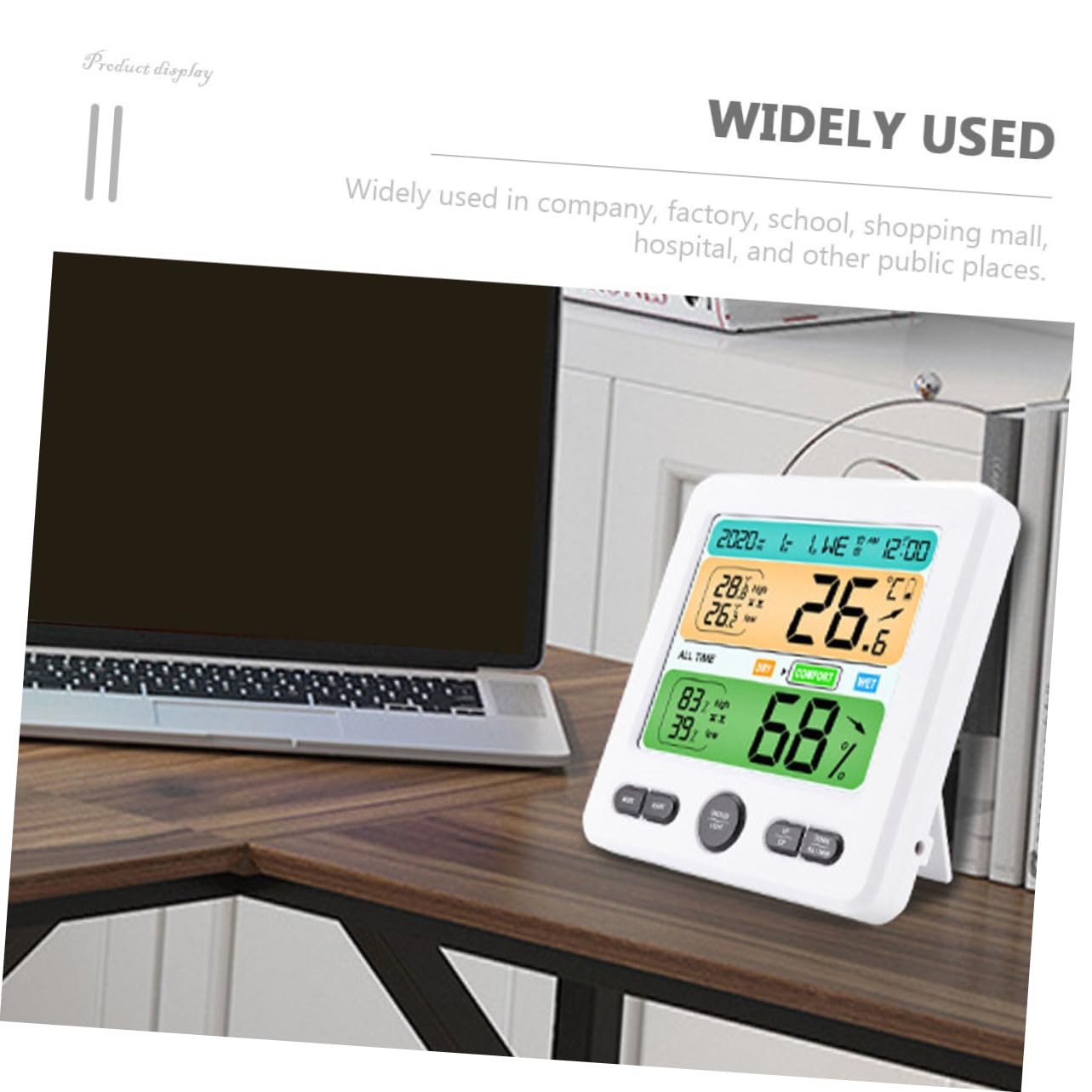 Milisten Digitales Innen-thermometer Hygrometer Feuchtigkeitsmesser Für Zuhause Büro Küche Schlafzimmer Mit Großem Display Und Präziser Temperaturanzeige