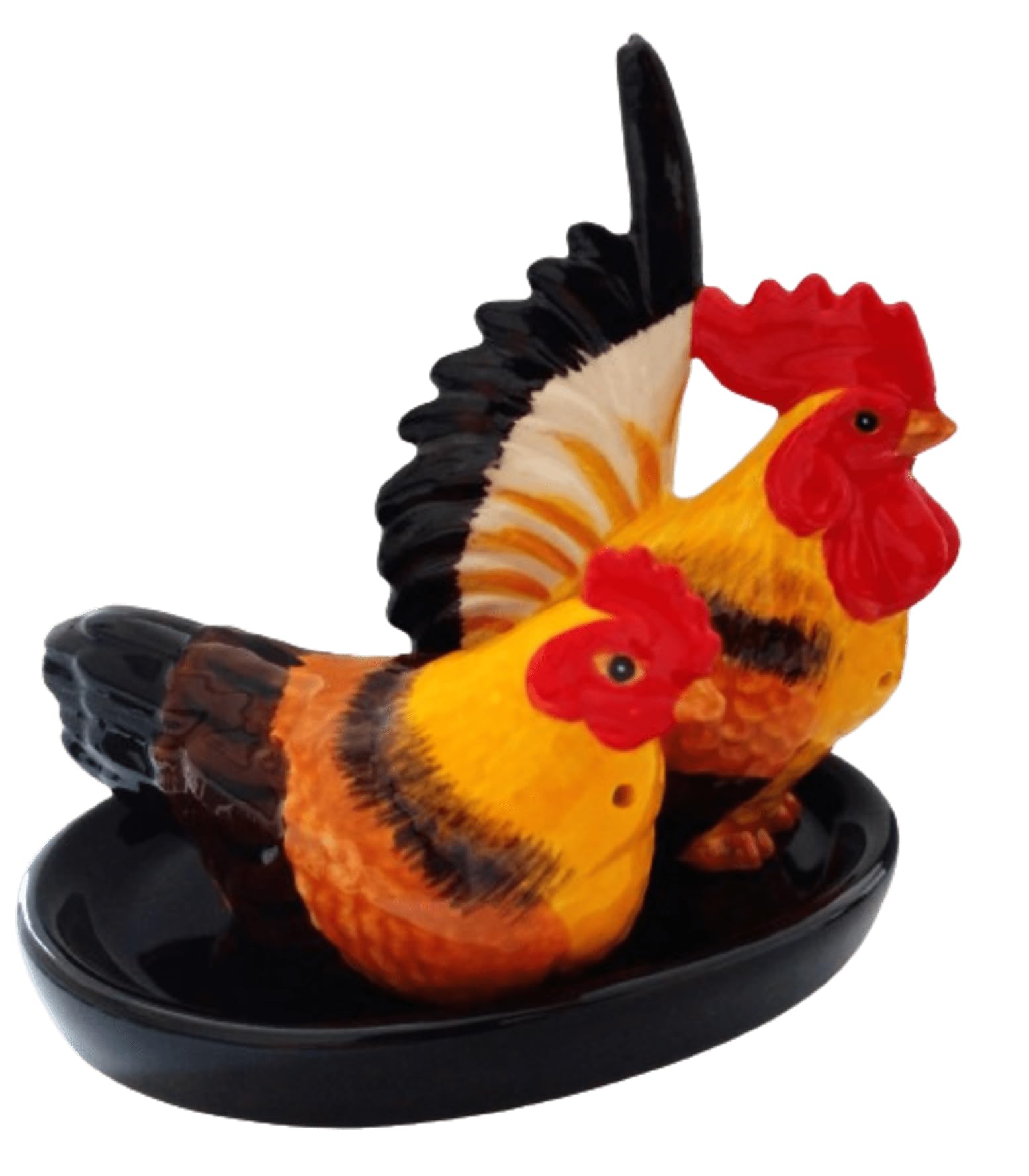 Sel Poivre Mélange Ensemble Motif Poulet/Coq coquetiers cadeau table cuisine/maison ceramique 5 pieces