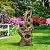 Water Fountain Outdoor 5-Tiers Large Cascading Realistic Tree Trunk Natural Waterfall Outdoor Fountain Resin Imitation Wood with LED Lights for Garden, Patio, Porch