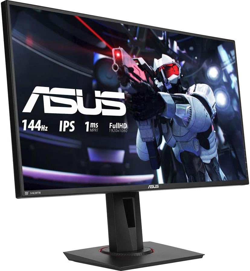 ASUS VG279Q 27" Full HD 1080p IPS 144Hz 1ms (MPRT) DP HDMI DVI Eye Care Gaming Monitor with FreeSync/Adaptive Sync - View 1