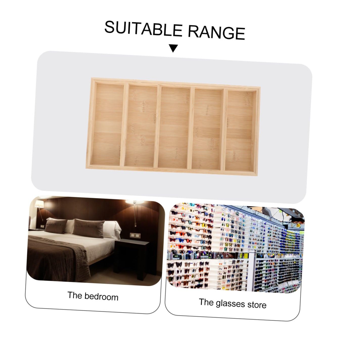 Soporte de Gafas de Sol de Madera Bandeja Creativa para Almacenamiento Estable y Exhibición Elegante Hogar o Tiendas