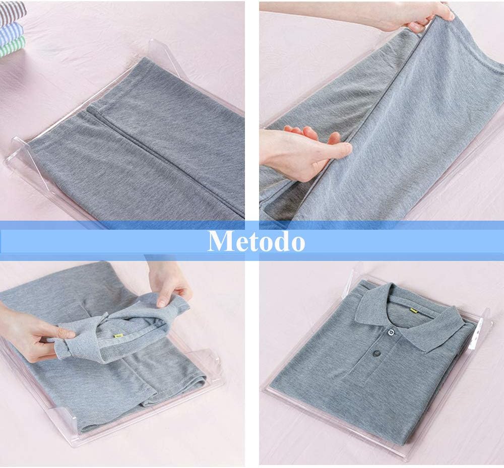 SINOTECH Clothing Organization System - 10pcs/Set T-Shirt Clothes Folder Large Magic Fast Laundry Organizer Folding Board Storage Racks