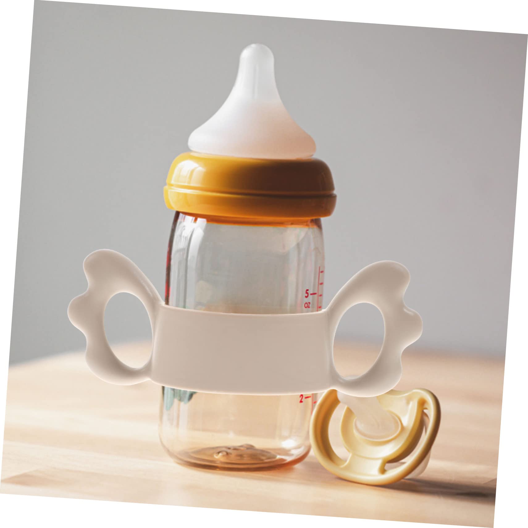 Toyvian Silicone Bottle Handle Bottle Feeding Supplies for by Newborns Silicone Baby Bottle Handle Wide-Neck Bottle Feeding Handle - Image 4