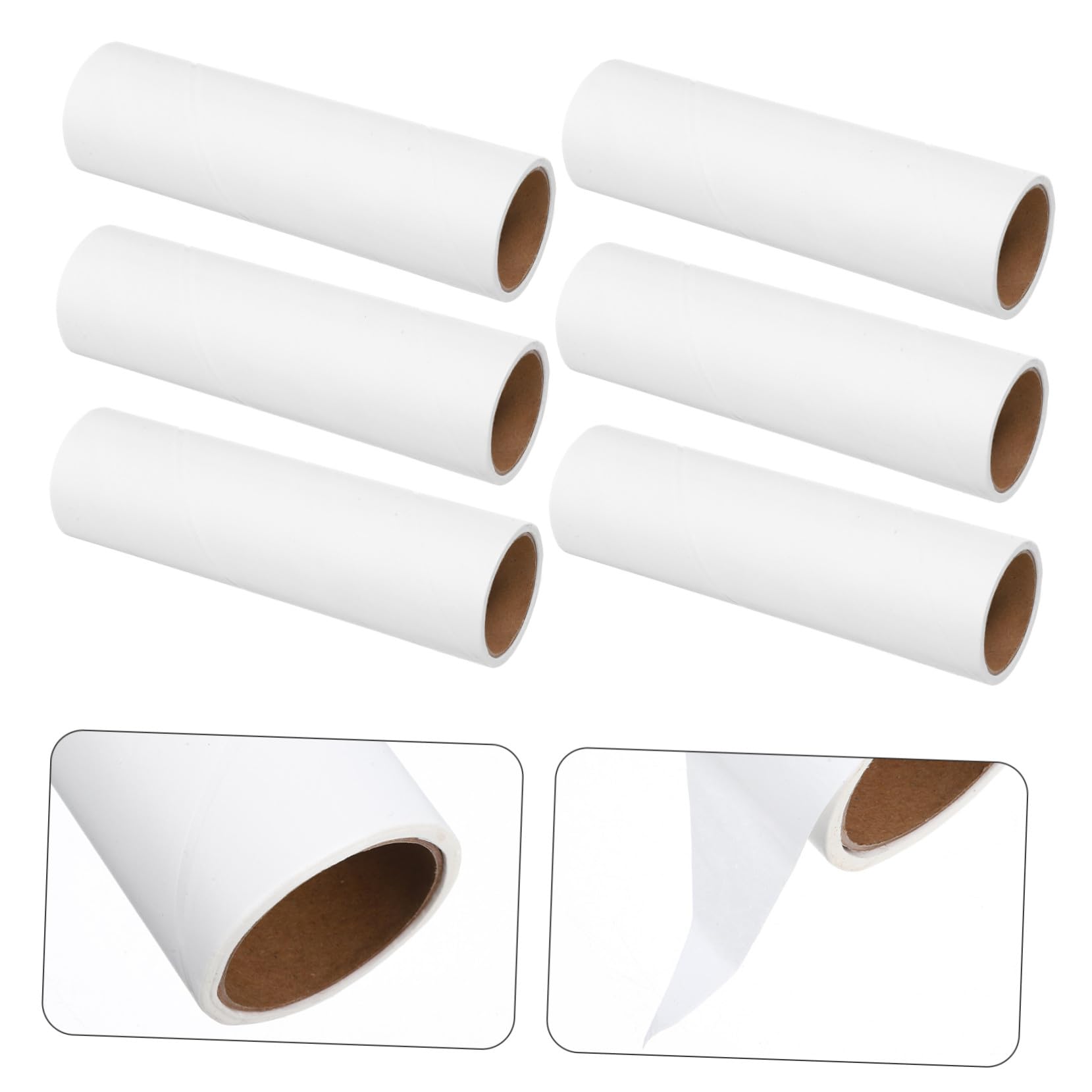 Ersatz für Fusselrolle 10 Rollen Papier, 50 Blatt Je Rolle, Weiß
