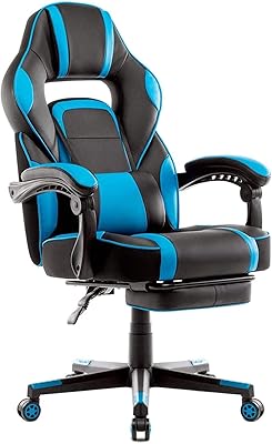 ョンと 新品 フルフラットバケットレーシングチェア ブルー SWctM