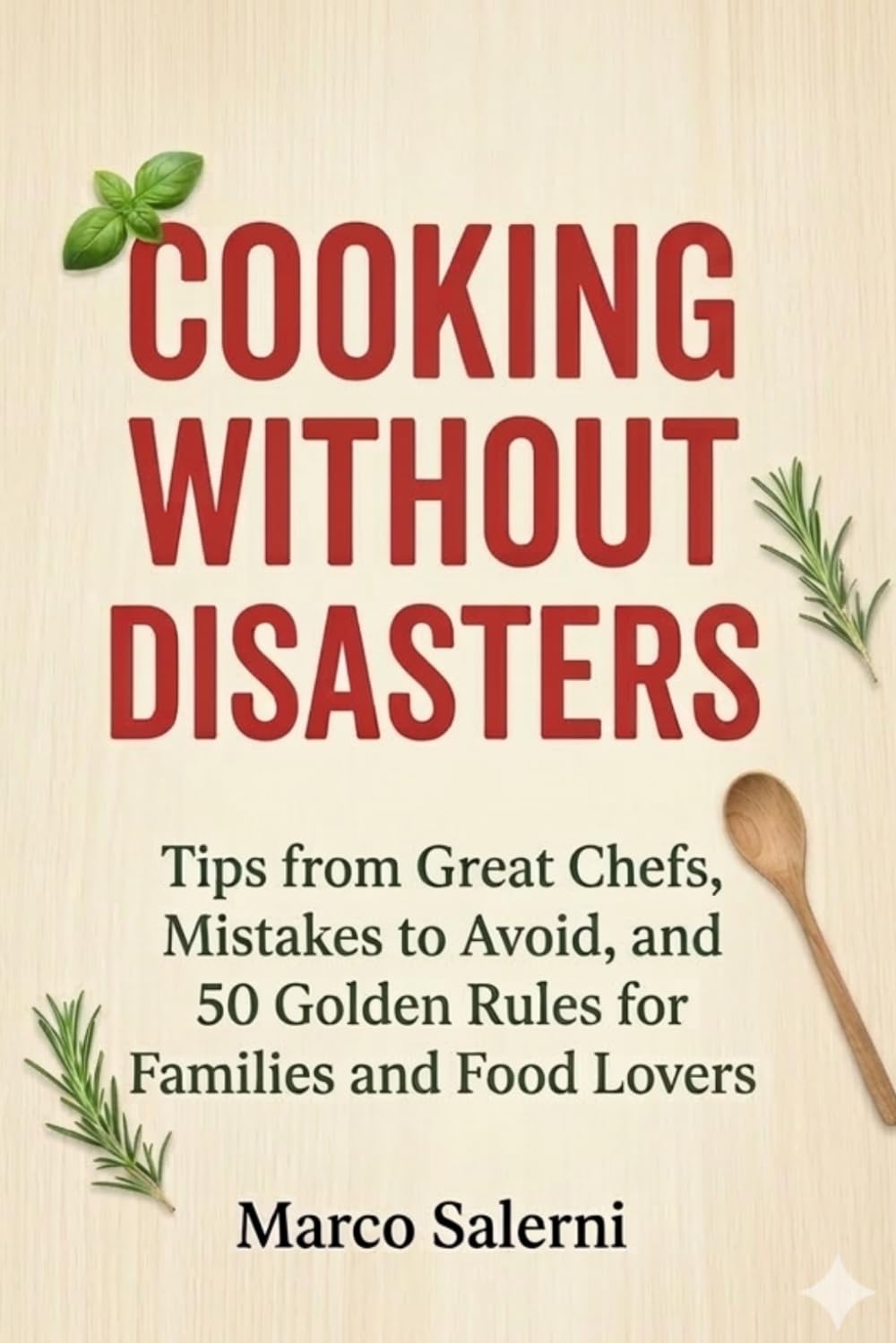 COOKING WITHOUT DISASTERS: Tips from Great Chefs, Mistakes to Avoid, and 50 Golden Rules for Families and Food Lovers