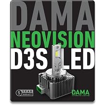 DAMA D3S 6000K LED Bulbs Direct Fit for 66340 42403 42302 OEM HID Xenon Headlight Bulbs, NEO VISION Plug and Play 12V 35W PK32d-5 21036NV / Pack of 2