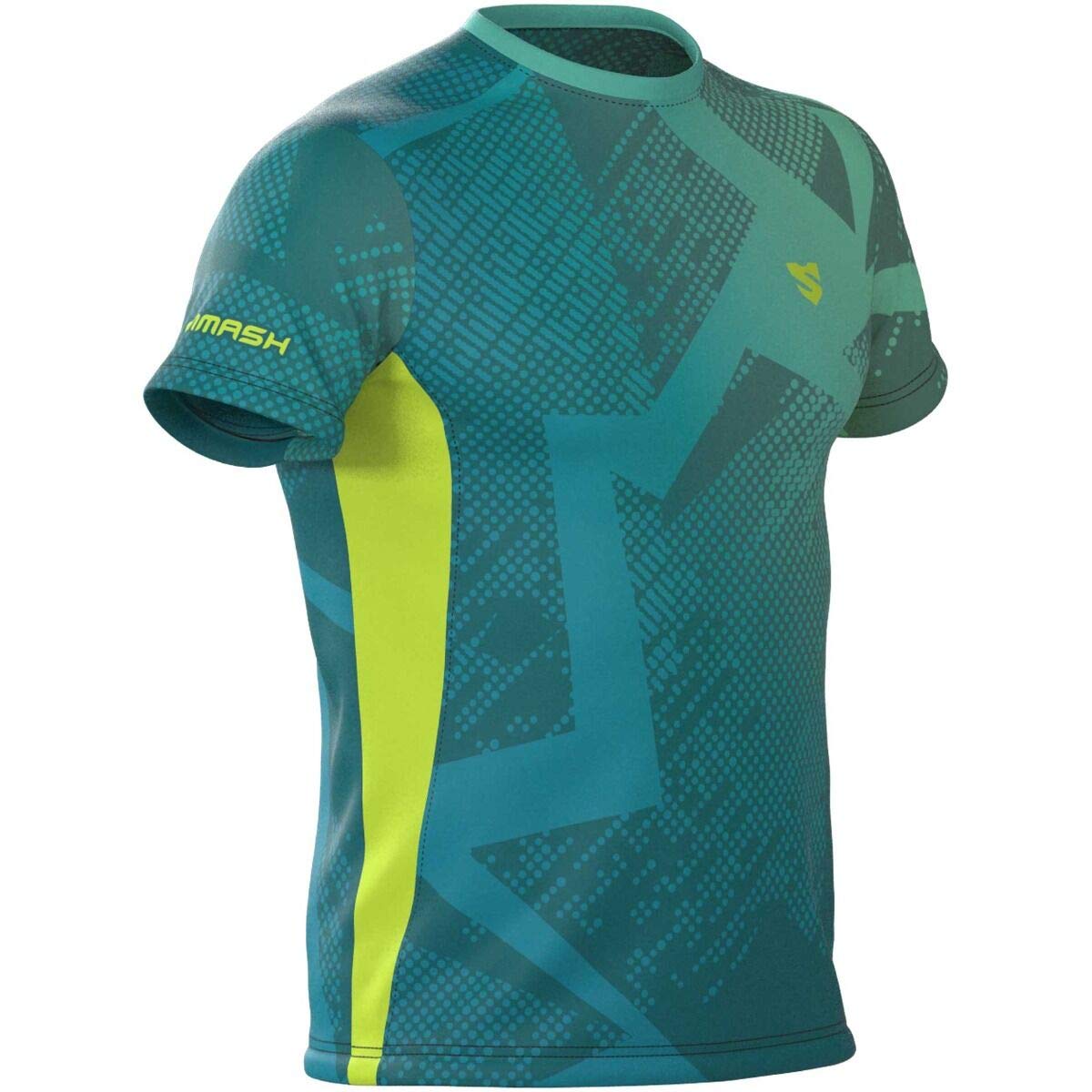 SMMASH Run Fluo Profesionalmente Camiseta de Running para Hombre Manga Corta, Compresión Corriendo Camiseta, Ocr, Outdoor, Material Transpirable y Antibacteriano