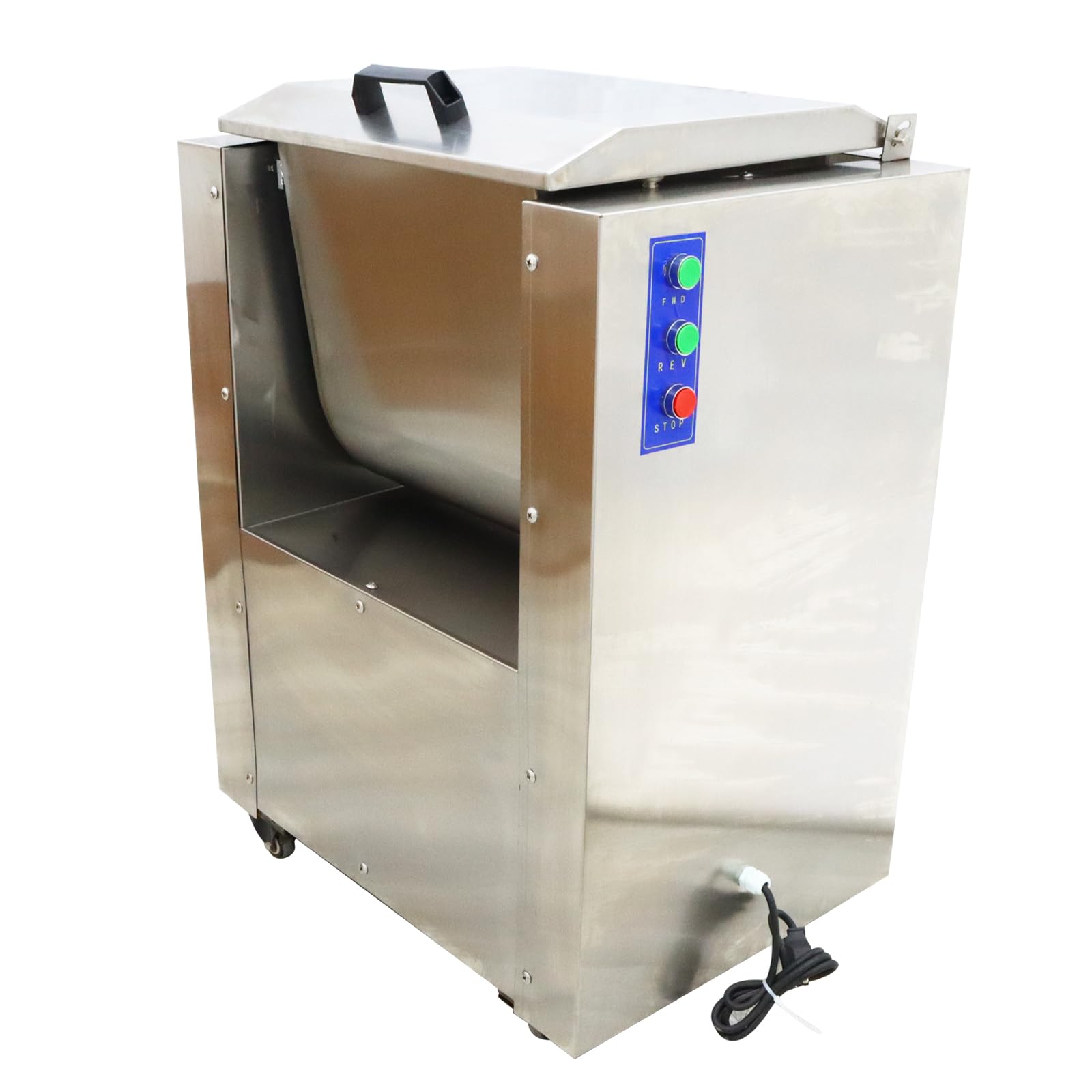WYDDDARY 10.5Gal/40L Commercial Electric Meat Mixer Stainless Steel Meat Vegetable Blender for Canteens Hotels Food Processing Plants