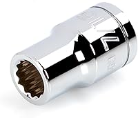 Vista 65 de TEKTON Juego de llaves de vaso de 6 puntos de 1/4 pulgadas de profundidad con riel, 11 piezas (5/32 - 9/16 pulgadas) SHD90105