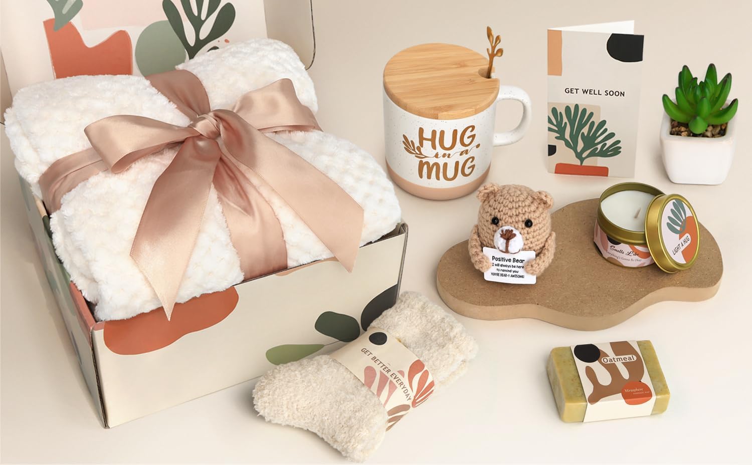 Get Well Soon Gift Baskets for Women - Self Care Package for Women After Surgery - Cancer Chemo Recovery Comfort Gifts Set Wellness Kit - Hug in a Box Thinking of You Gifts for Mom, Sister, Grandma - Image 2