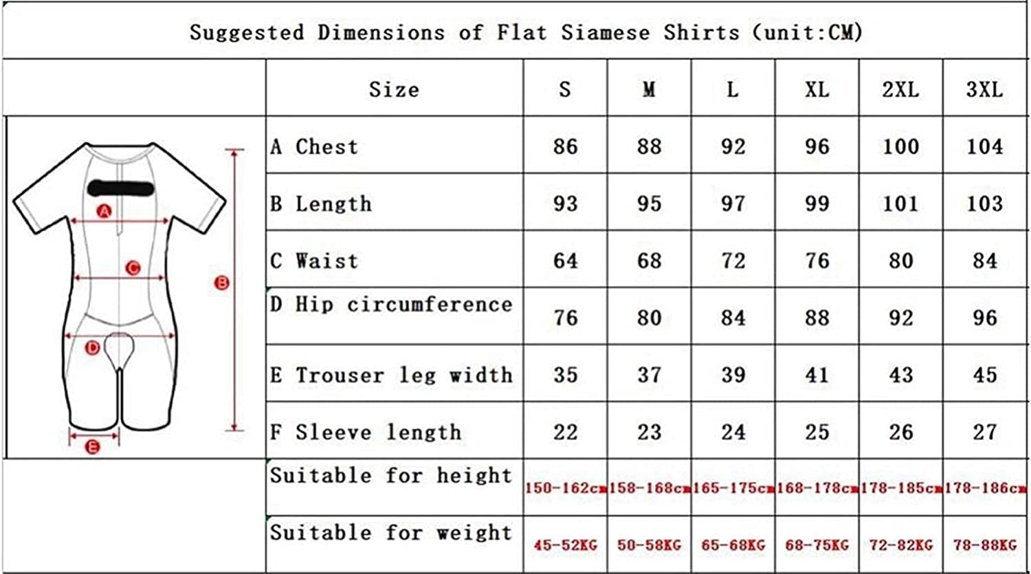 Triathlon Combinaison à la manches courtes pour femmes MTB Body Body Tampon 9D Gel (Color : Skinsuit 2, Size : Large)