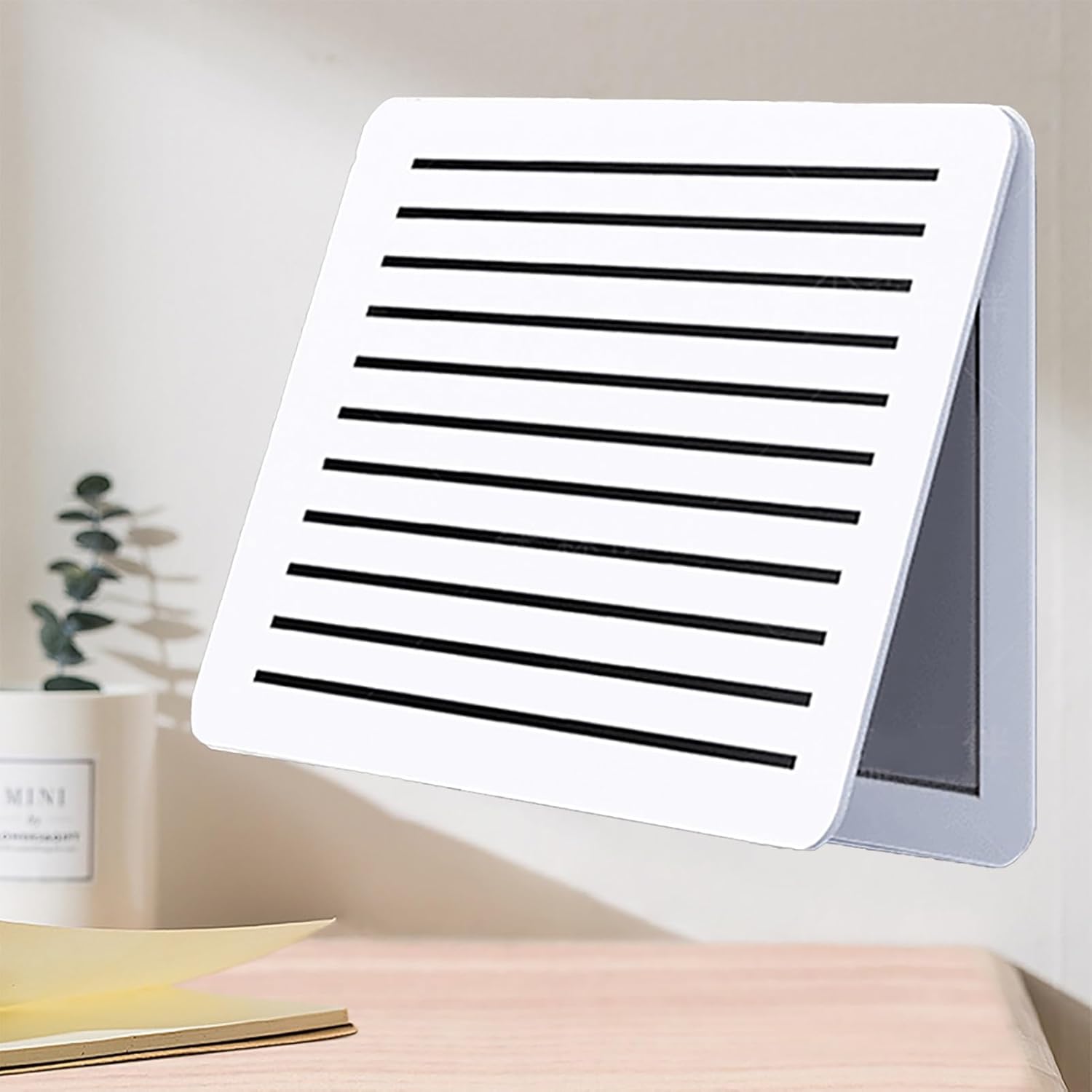 White Fuse Box Cover Cabinet with Ventilation Holes - Hinged Electric Panel Cover, Wall-Mounted Circuit Breaker Protective Lid, 25x25CM (9.8x9.8), Durable Distribution Box Cover