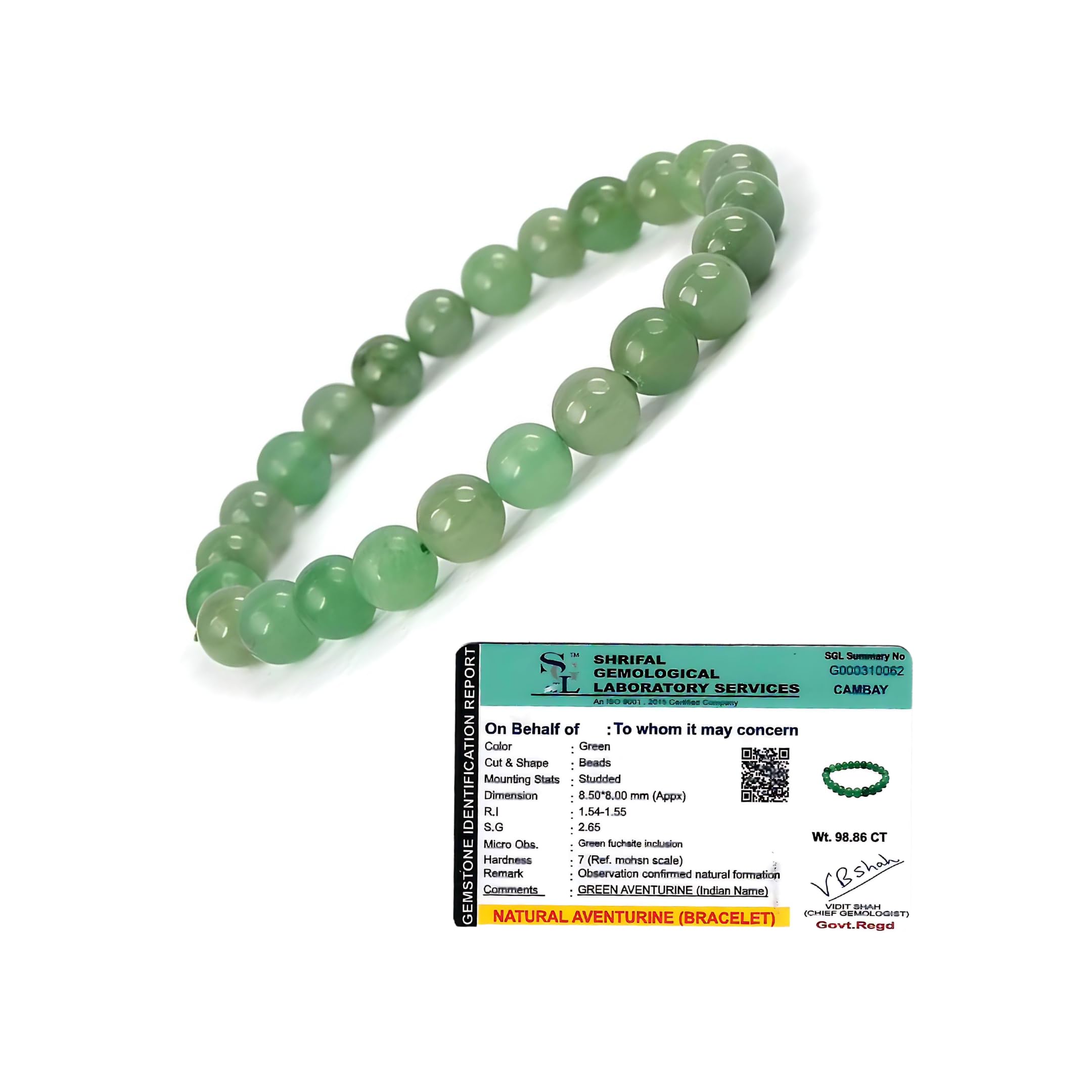 Ikka Jewels Authentic Green Aventurine Bracelet - Supports Wealth & Prosperity - Awakens Heart Chakra - Lab Certified 8mm Beads (B0DC5RQLDF) Amazon Price History, Amazon Price Tracker