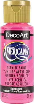 DecoArt Americana Acrylic Paint, 2-Ounce, Electric Pink
