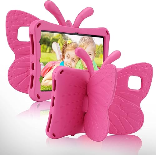 Miniatura 1 de Funda para tablet iPad 10.2 para niños, iPad 10.2 7 8 9 funda de mariposa con luz atril EVA Full Boby protección contra caídas, a prueba de golpes,