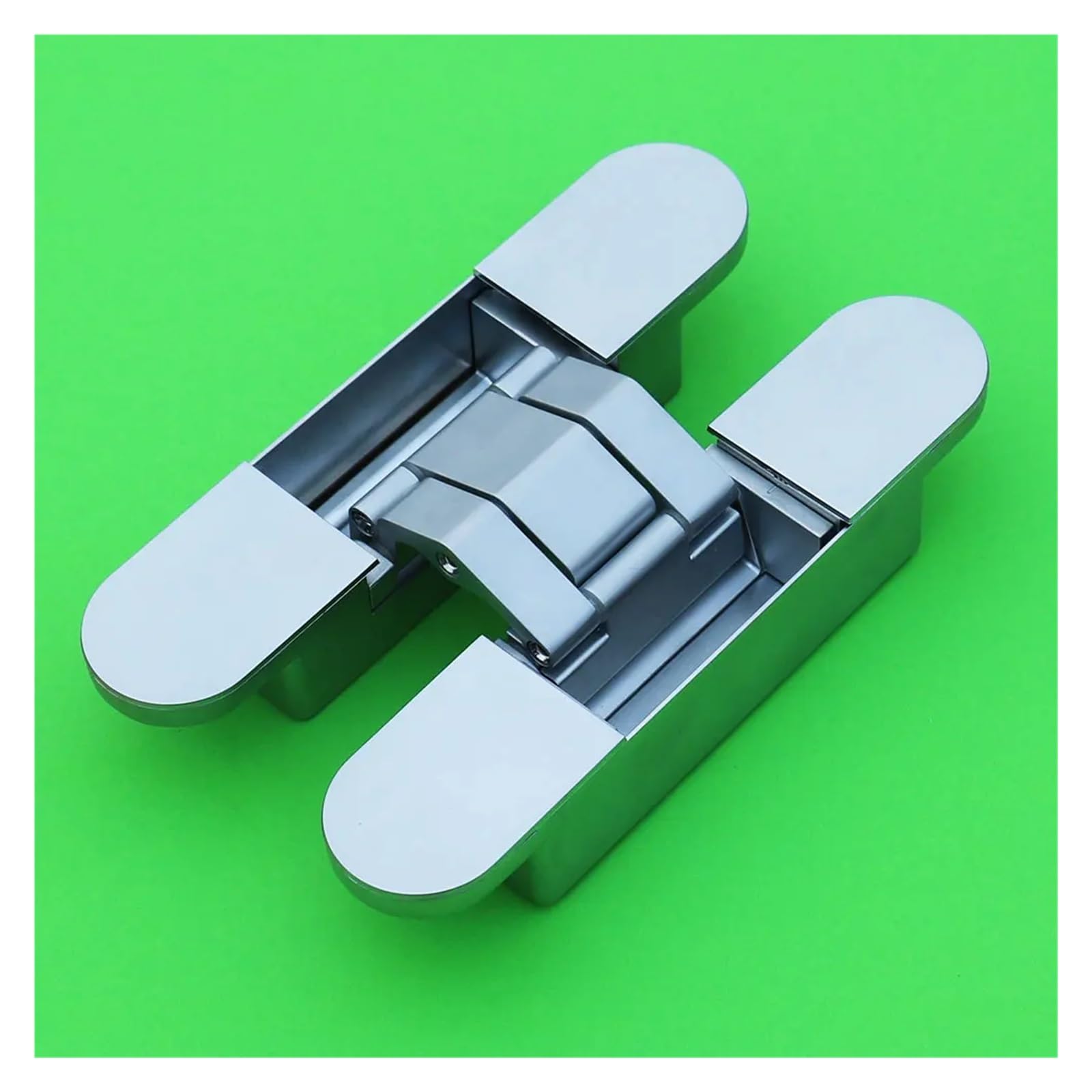 3D Adjustable Hidden Door Hinge Adjustable Conceal Hinge/Invisible Door Hinge(Silver)