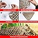 Polygon Reptile Hammock Lizard Lounger, Reptile Ladder 100% Natural Seagrass Fibers for Anoles, Bearded Dragons, Geckos, Iguanas, and Hermit Crabs with 6 Hooks&4 Sucker