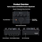 Fosi Audio PH05 5-Channel Headphone Splitter Amplifier, Mini Headphones Amp for Music Studio Mixer, Audio Sharing, Podcast Monitor, Supports 16-300 Ohm High Impedance IEM with 12V Power Adapter