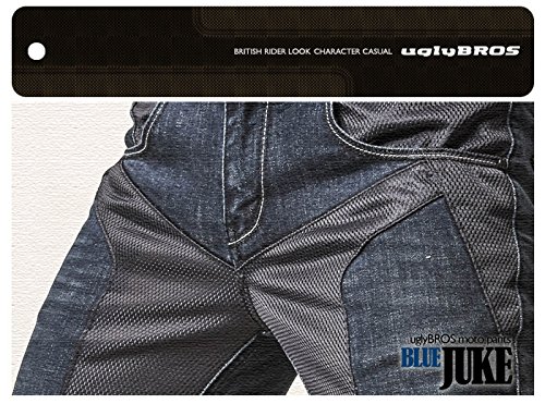 Amazon.co.jp: 【uglyBROS】 MOTO PANTS JUKE BLUE 30 (mesh jeans