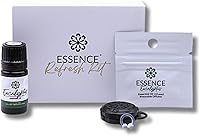 Vista 40 de Essence - Difusor nasal de aromaterapia portátil, anillo de nariz de aceite esencial de bergamota, inhalador de silicona para apoyo del estrés