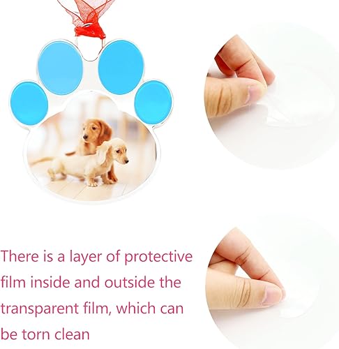 Miniatura 4 de Adornos para árbol de Navidad, decoración del hogar, regalo de Navidad, regalo de Navidad, decoración colgante con lata insertar fotos (regalo)