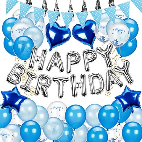 Birthday Balloons Set - Party Balloons Decorations for Birthday, Weddings, Party Decorations, Birthday Party Supplies Cover
