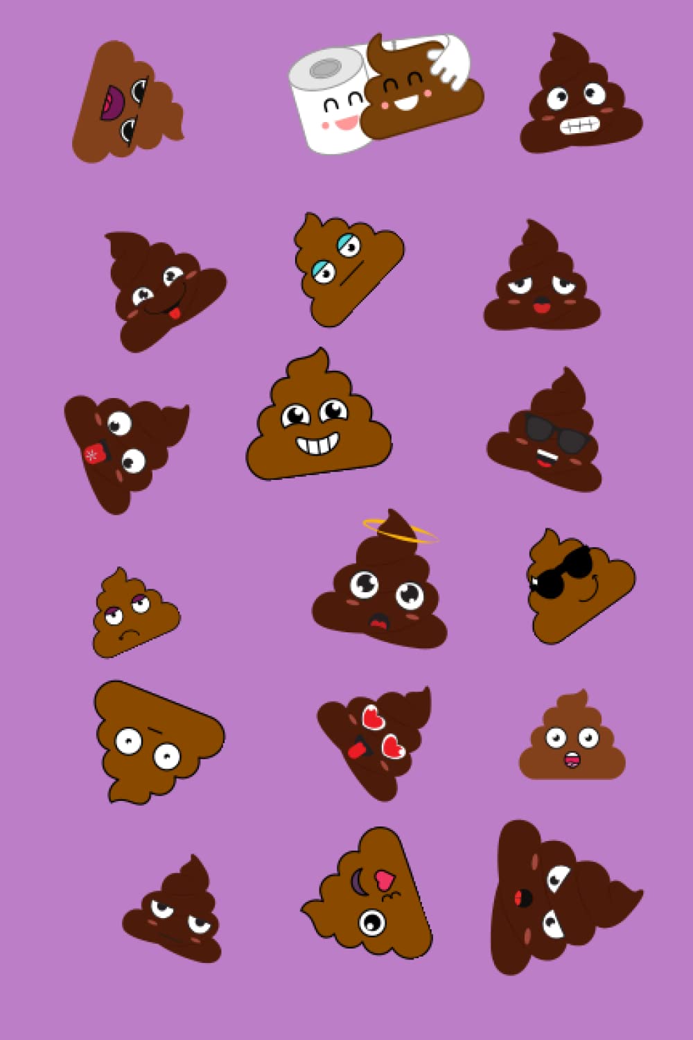 Poop emoji notes: 6”x9” with 120 pages | Funny notebook and journal | Meme | School and University
