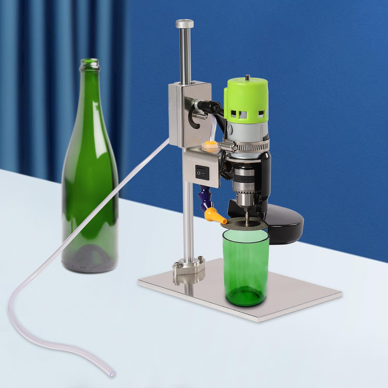 Taglierina Elettrica Per Bottiglie Di Vetro - 150W Con 7 Velocità Regolabili - Fai Da Te Per Creare Vasetti E Decorazioni - Foto 5