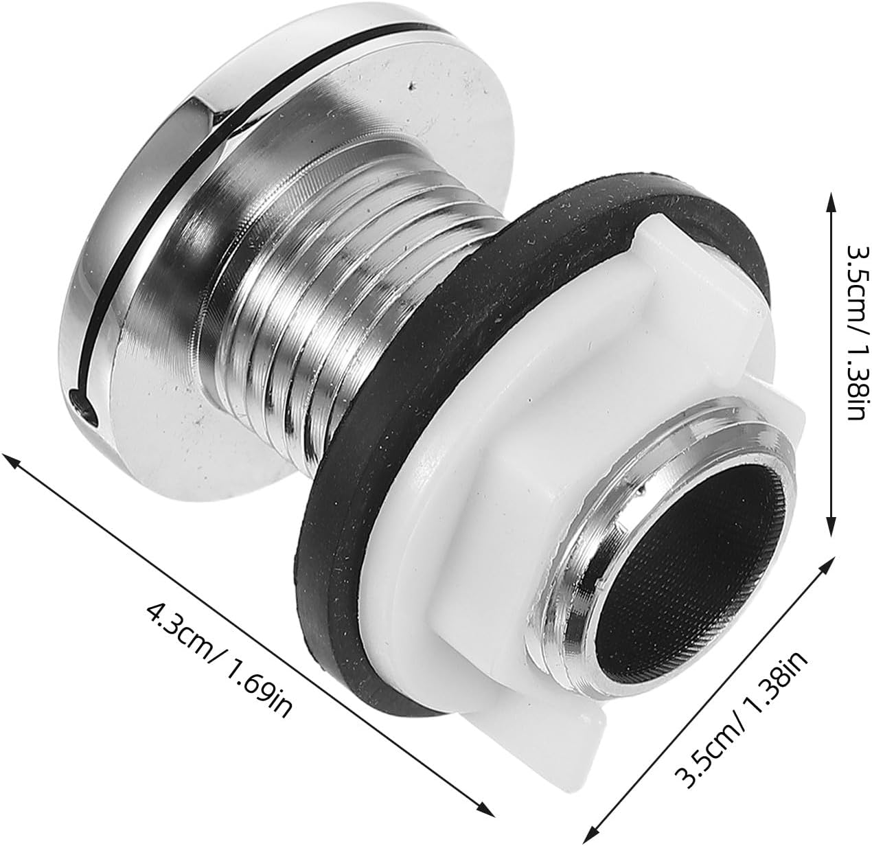 Operitacx Commercial Restroom Urinal Flush Nozzle, 1/2" Copper Water Spray Head Replacement, 1/2" Flush Nozzle Replacement for Public Restroom, Urinal Accessory