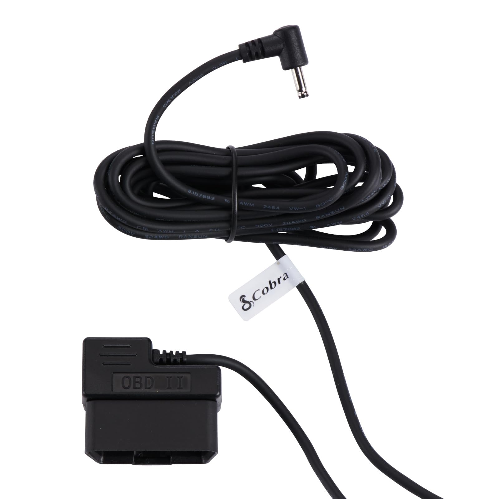 Cobra Radar Detector OBDII to Barrel Connector Power Cord