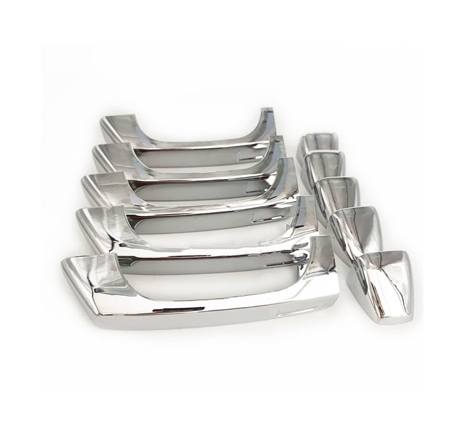 Drezzo Car Exterior Door Handle Car Front Rear Door Handle Set Covers Chrome for Hummer H3 2006-2009 2010 H3T
