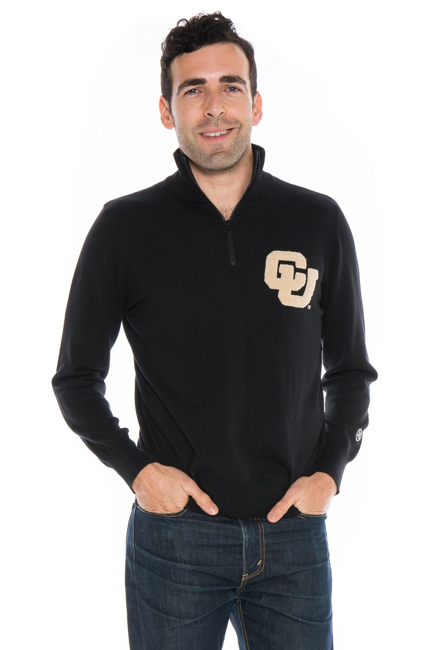 Alma Mater Men's NCAA Quarter Zip Sweater, XX-Large