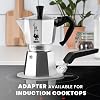 Bialetti Moka Express Espresso Coffee Pot, 1 Person, 50 ml Volume, Silver [Energy Class A]