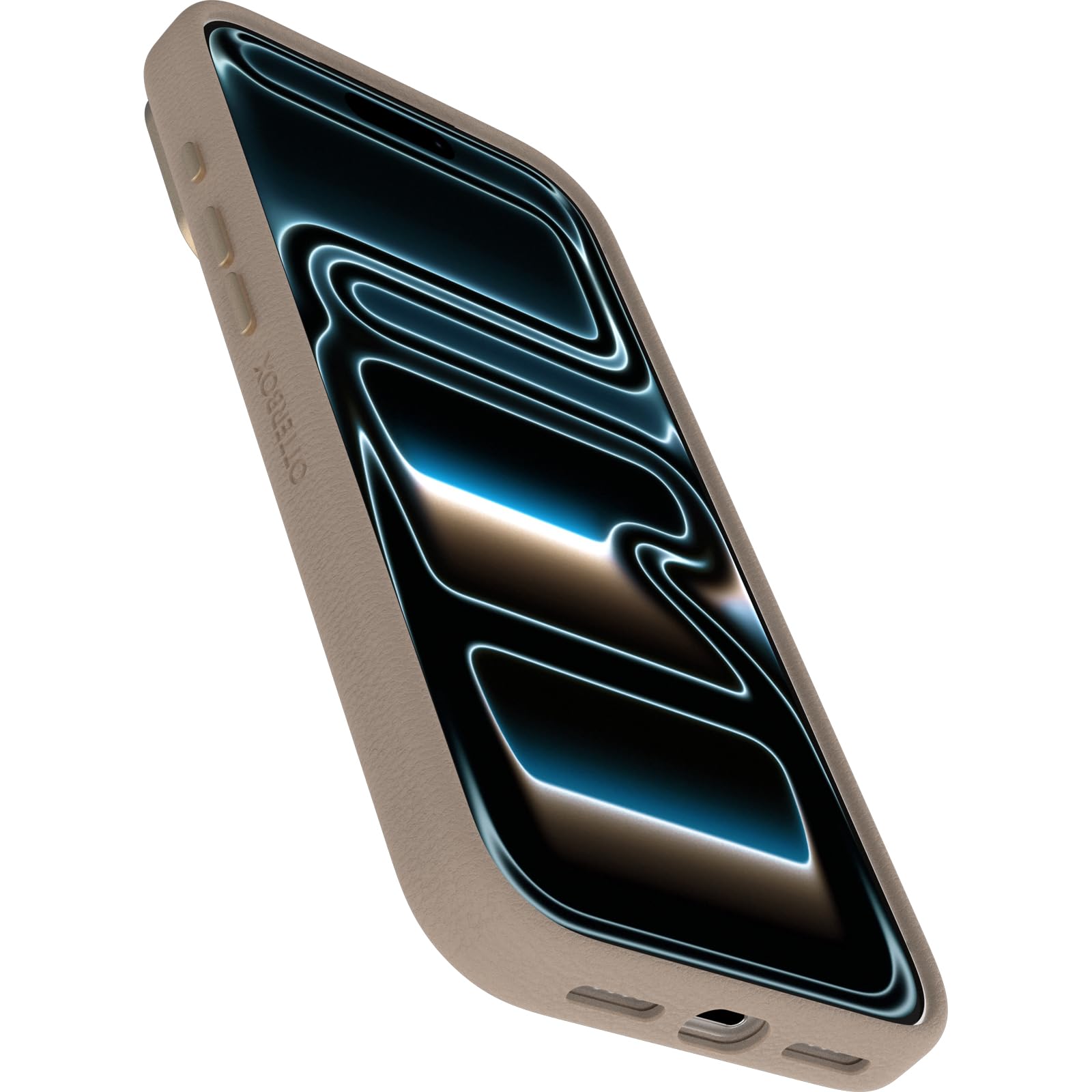 Otterbox Symmetry Series Cactus Leather MagSafe Funda para iPhone 17 Pro MAX, a Prueba de Golpes, a Prueba de caídas, Funda Fina Protectora, Testada 3X con estándares Militares anticaídas, Gris