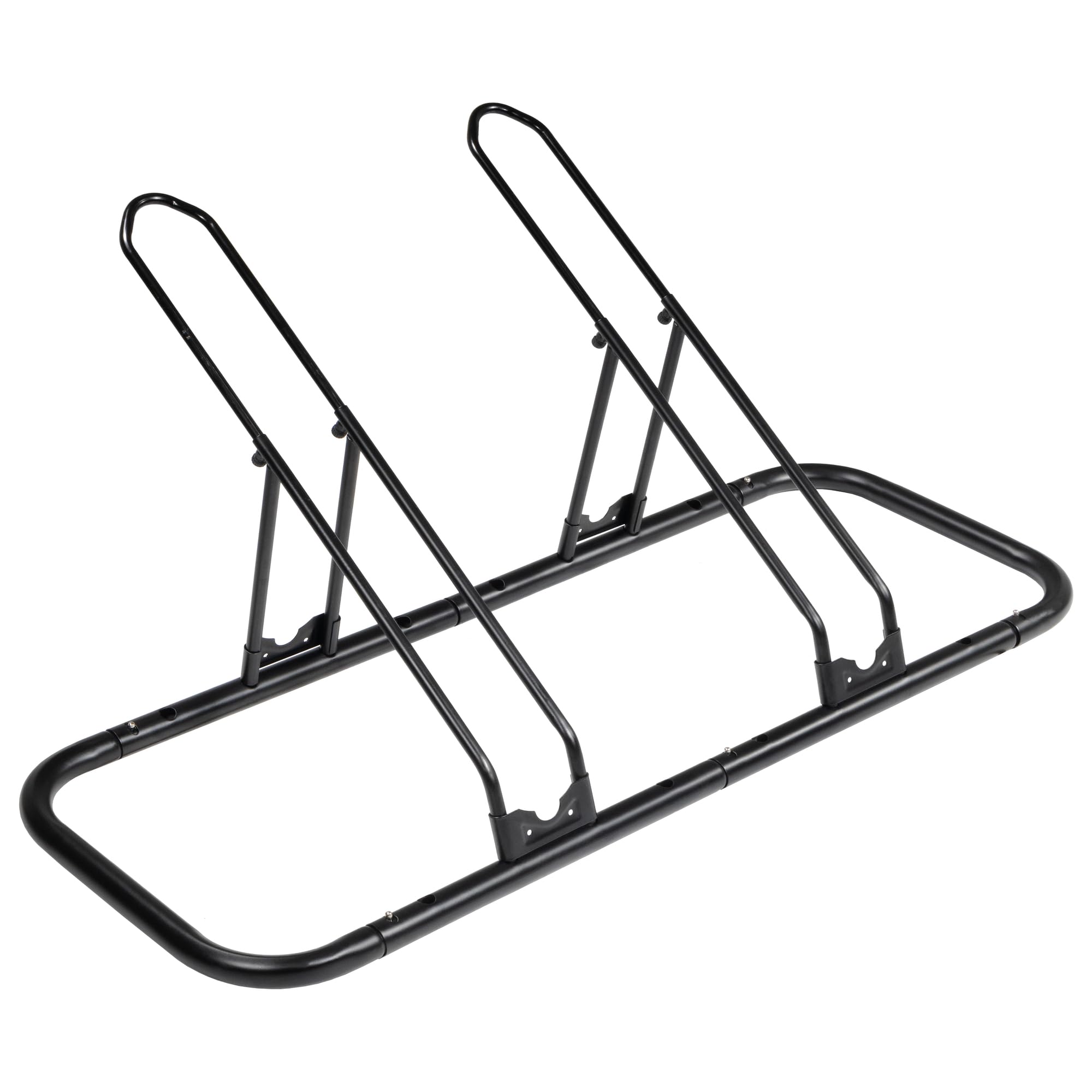 CyclingDeal Bike Rack Floor Parking Bike Stand for up to 6 Bicycles | Indoor, Home & Garage Storage Rack | Stable & Secure Bicycle Stand w/ Tire Grooves Up to 29", Holding Plates & Custom Spacing