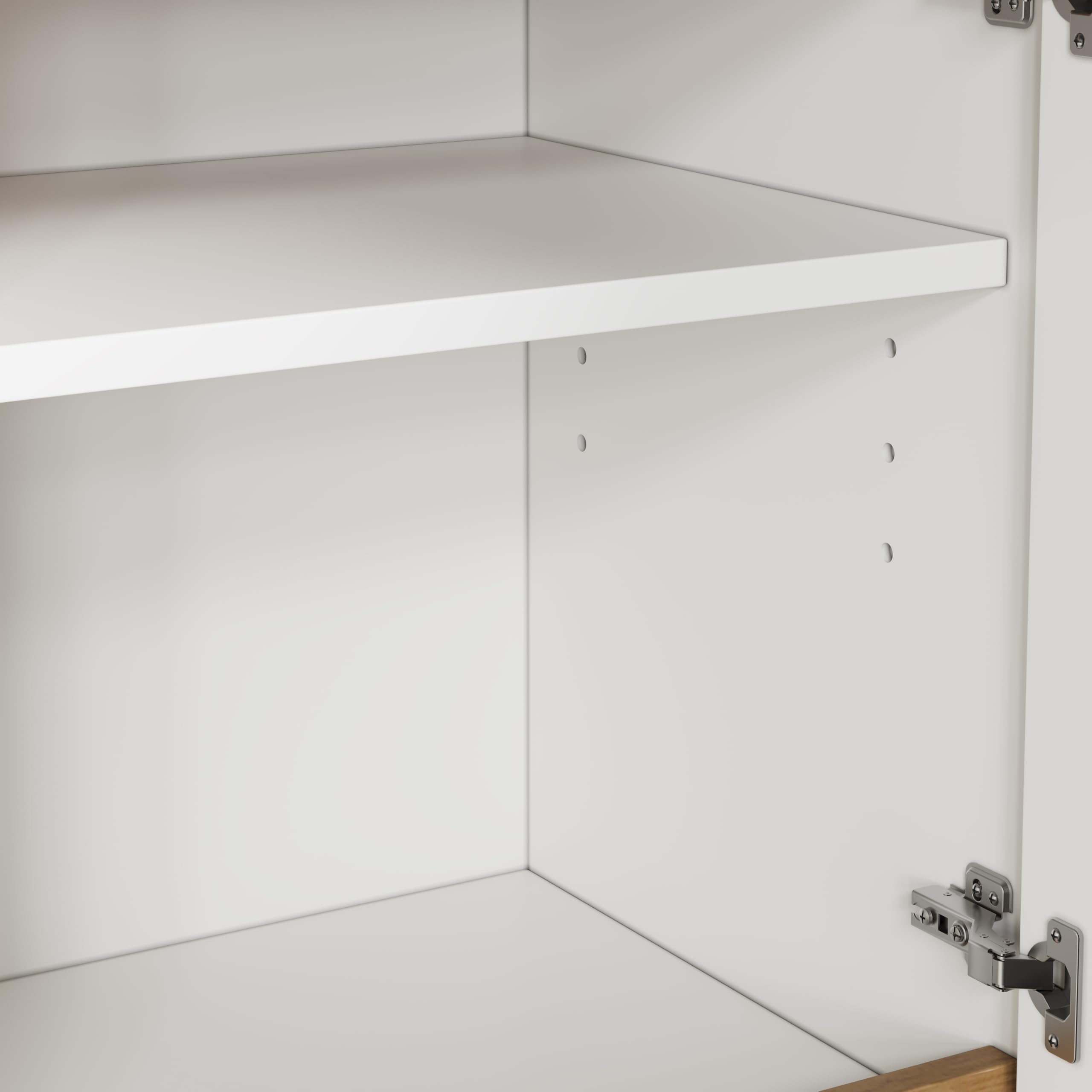 Armadietto alto, 90 x 40 x 110 cm, ripiani regolabili, credenza, armadietto moderno, cassettiera, armadio alto