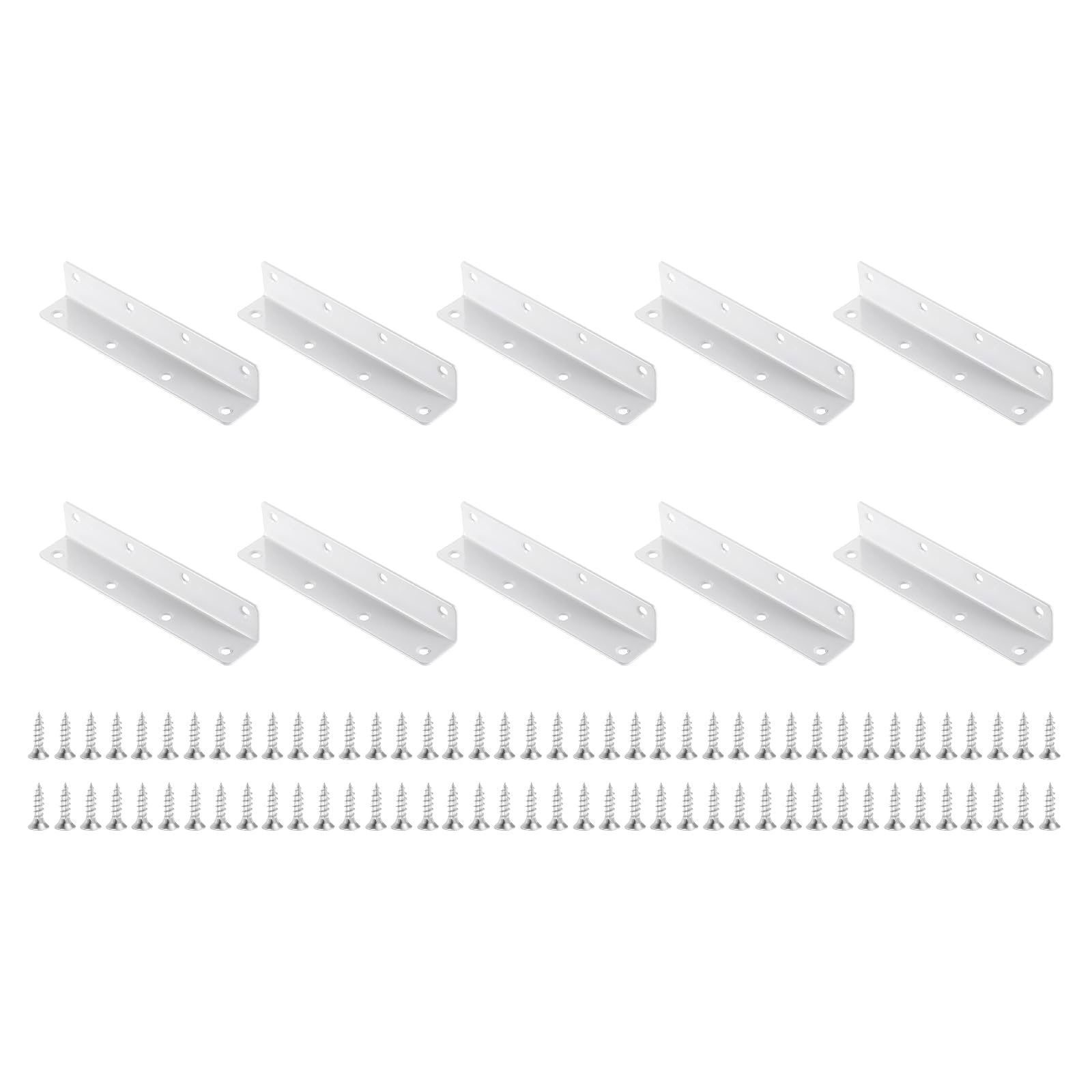 Supports d'angle uxcell blancs pour étagères de cuisine et salon en bois