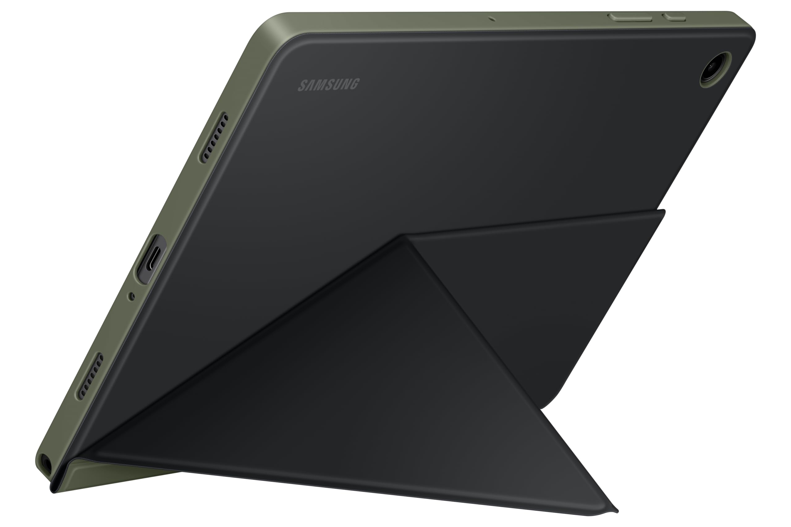 Galaxy Tab A9+ ブラック カバー付き Samsung Galaxy Tab A9+ Tablet Bookcover Case Black/Khaki