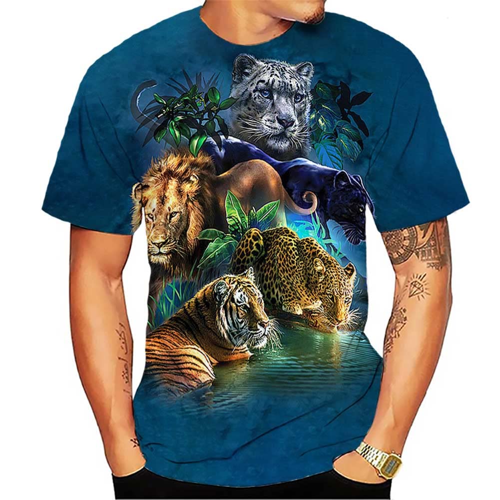 Men's Tees-Soft Fitted Cool Design Graphic T Shirt
