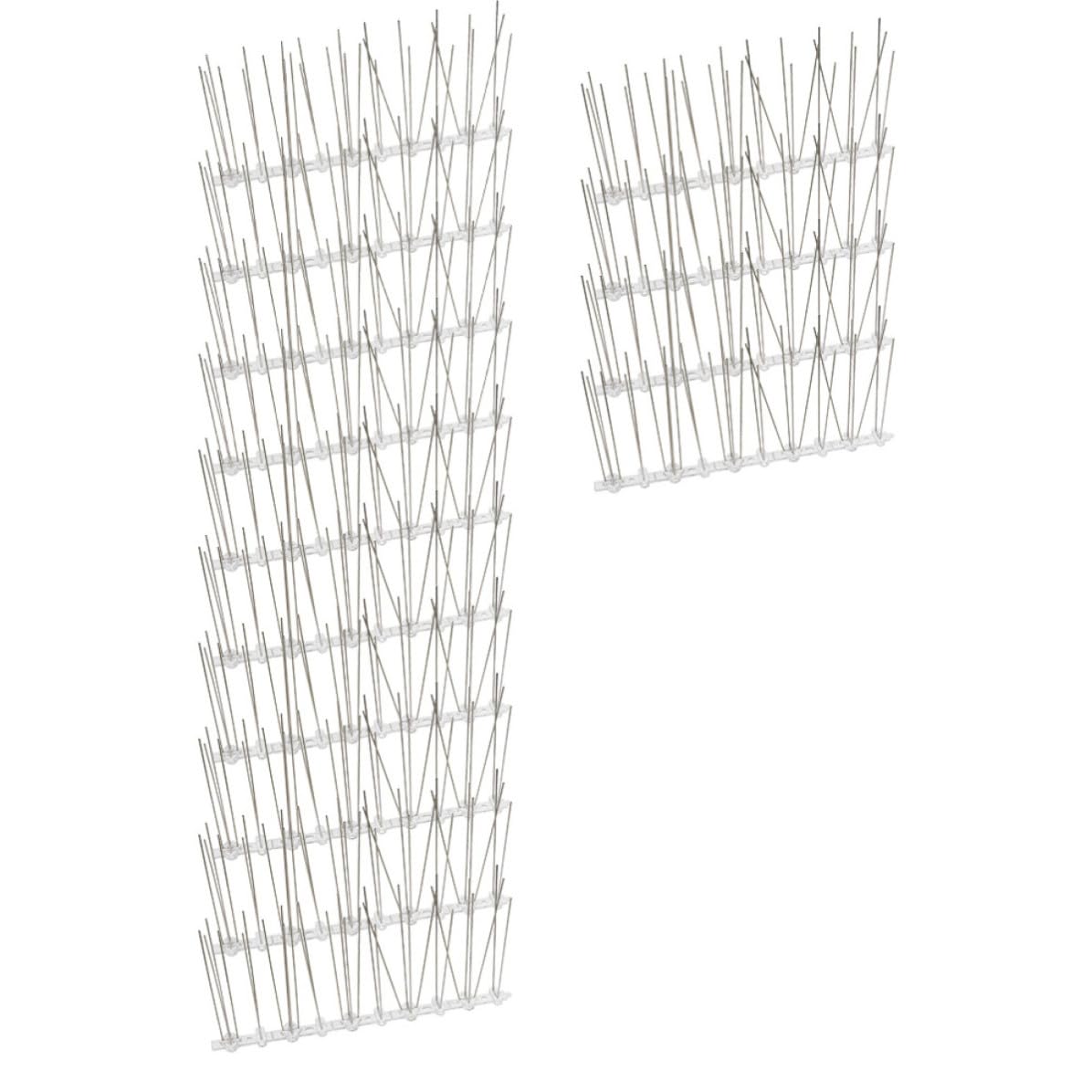 Pinchos para palomas GALPADA de acero inoxidable con base de plástico PC para tejados del hogar