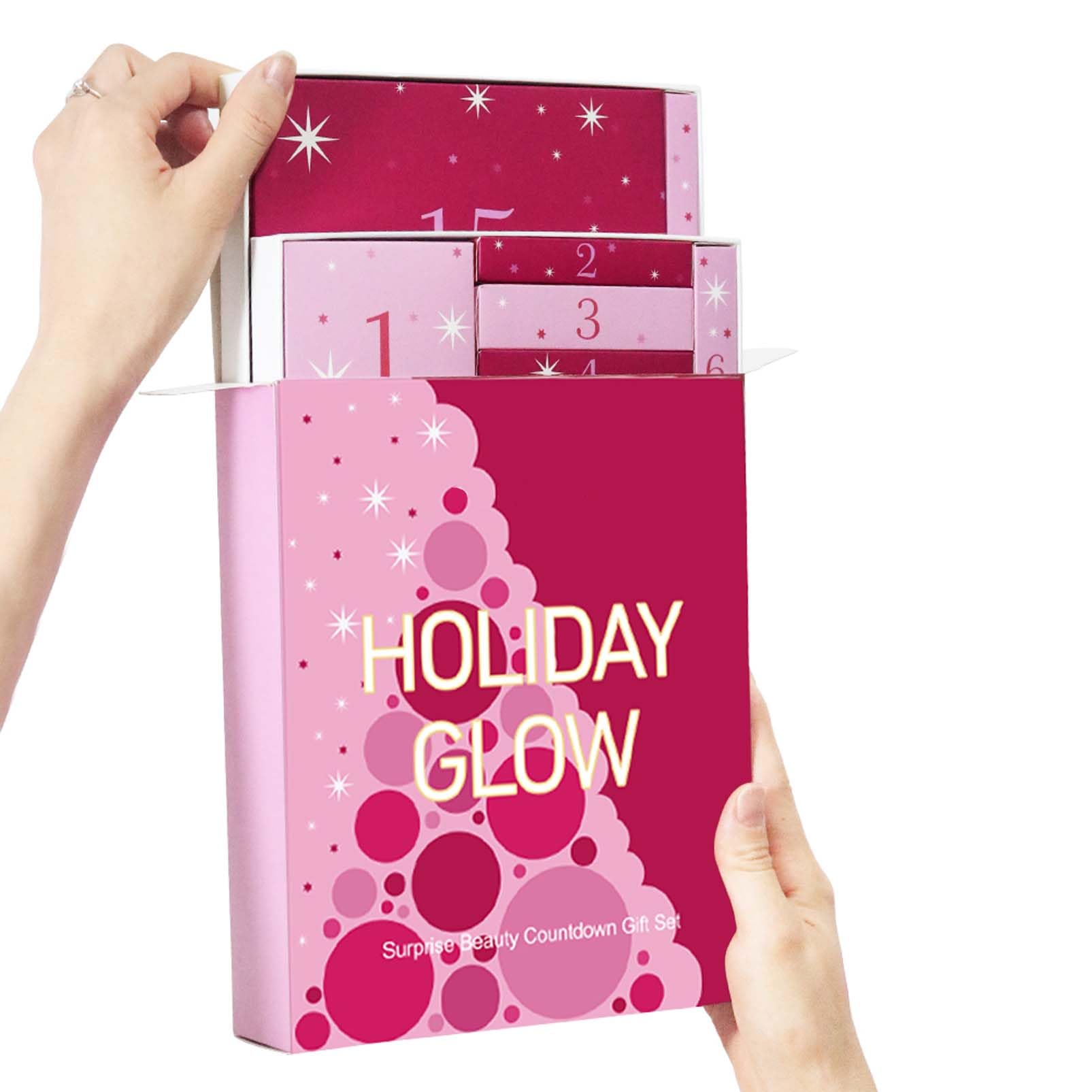 Beauty Calendario dell'Avvento 2025, set da 24 pezzi per trucco, set regalo per il trucco, set da trucco, calendario dell'Avvento 2025 da donna
