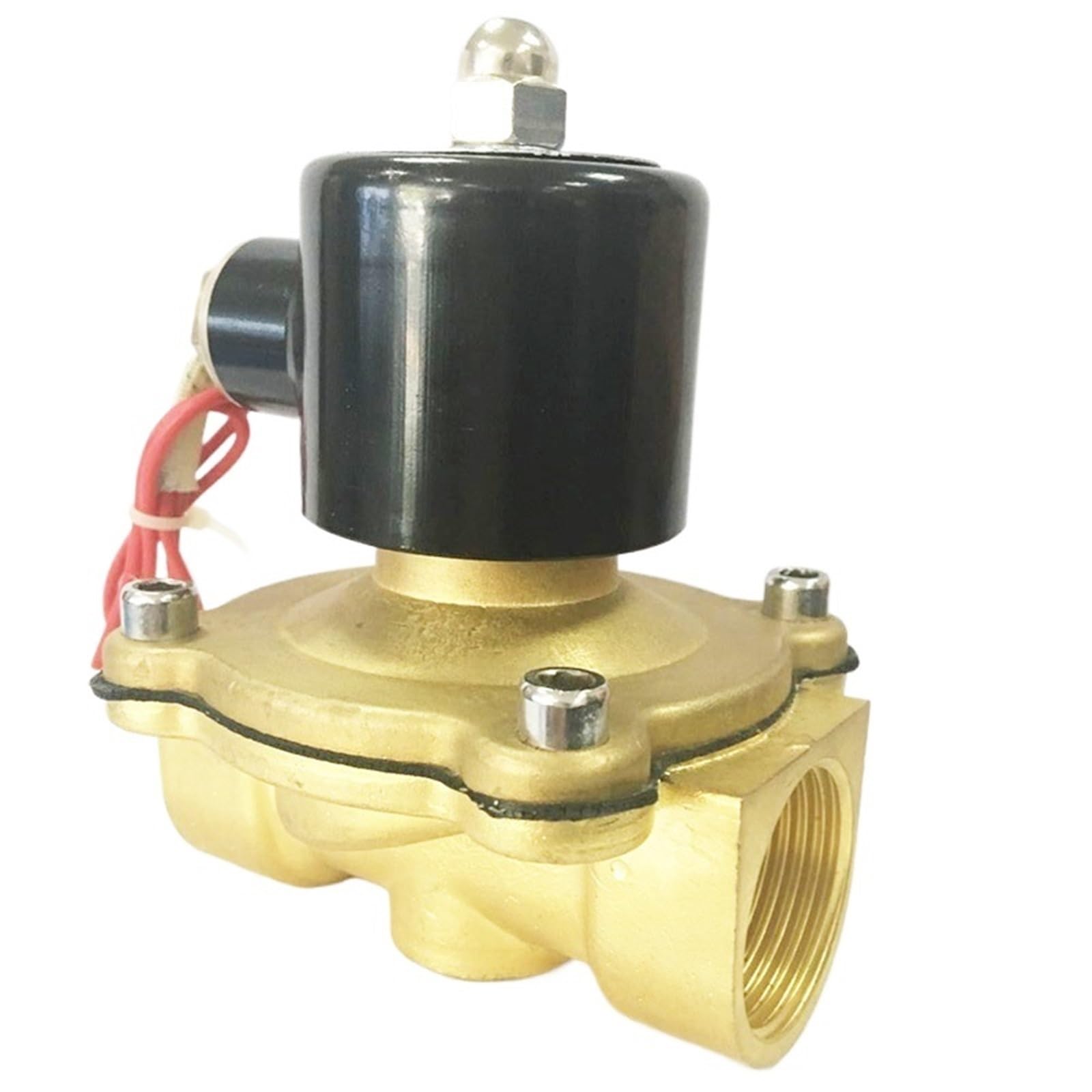 Coasddrld 1-1/2 1 1/ Inch Brass Solenoid Valve Normally Close Full Brass(",Ac220v)