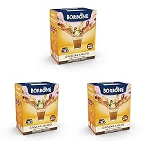 Caffè Borbone Ginseng Amaro – Senza Zuccheri aggiunti – 16 Capsule – Compatibili con macchine ad uso domestico Lavazza®* A Modo Mio®* (Confezione da 3)