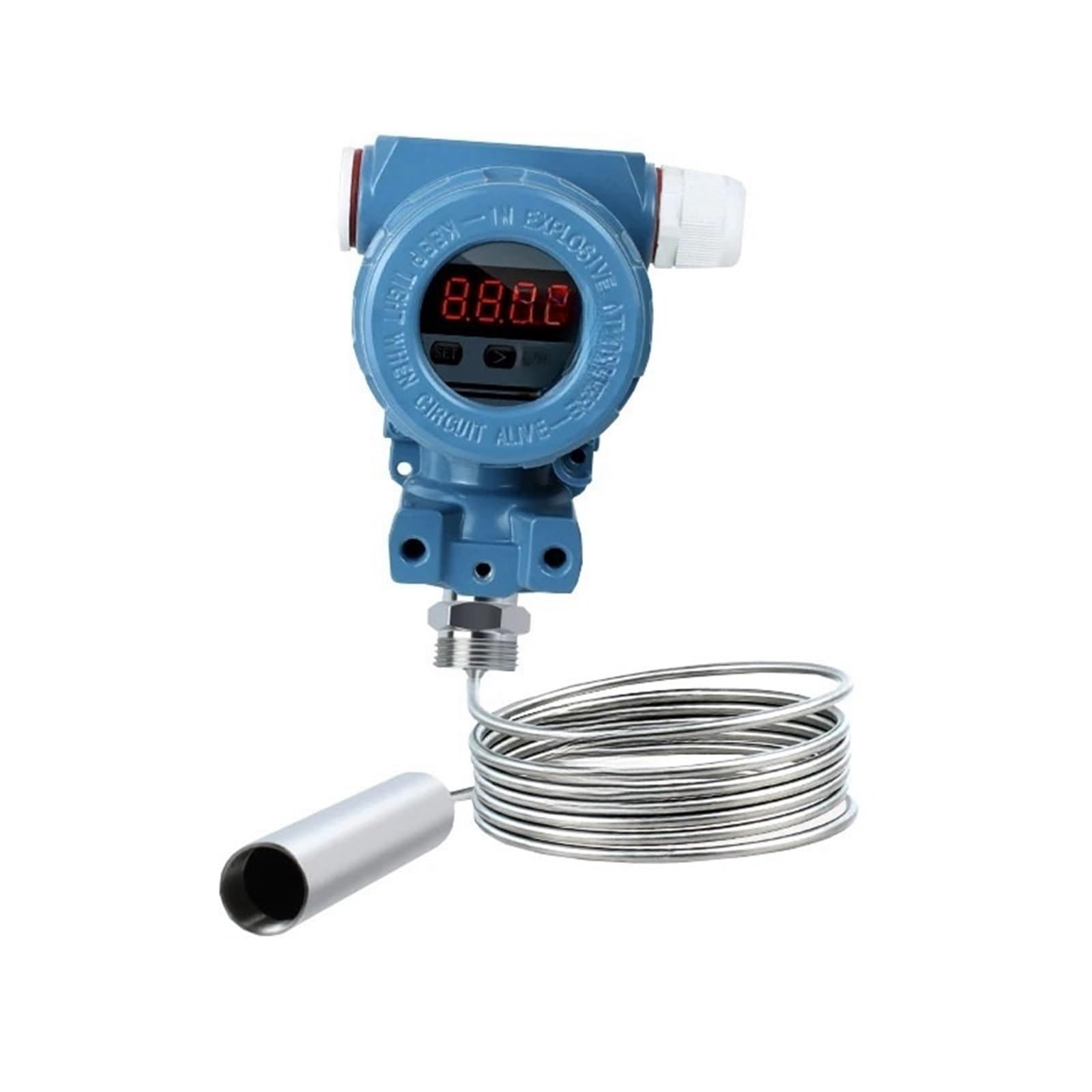 RWRAPS Oil Sweage Fuel Tank Level Sensor Transmitter 0-10v for Smart Submersible Level Sensor for Hot Liquid Water(Size:2m Range 2m Cable)
