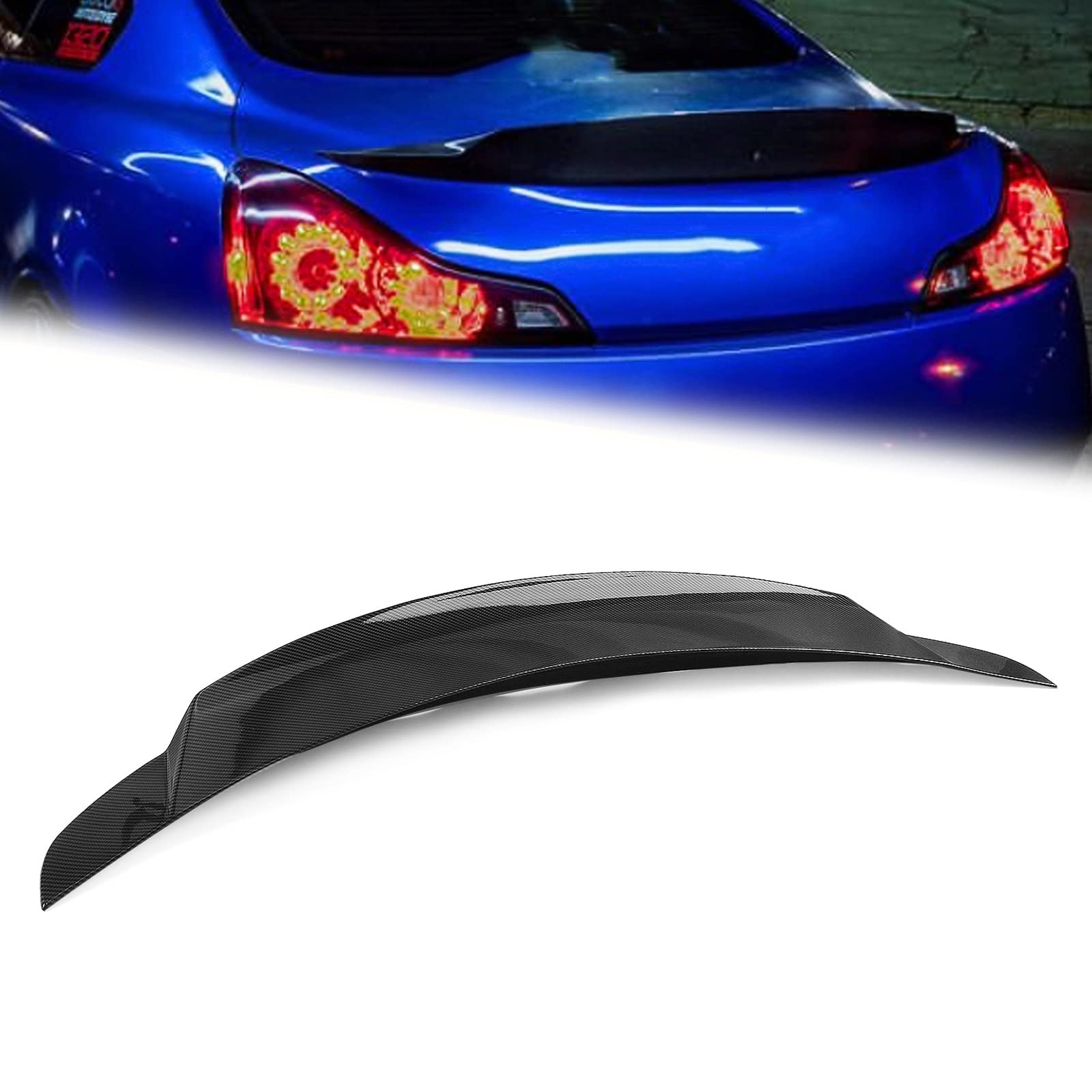Aile hayon arrière Infiniti G37 V36 coupé lèvre séparateur ABS 2009 2011