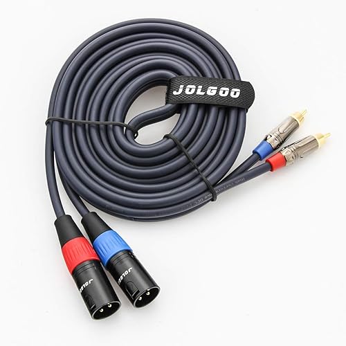 Miniatura 8 de Cable RCA a XLR - Cable de audio de alta fidelidad macho RCAXLR doble, 10 pies, cable OFC 4N, para amplificador, mezclador, micrófono