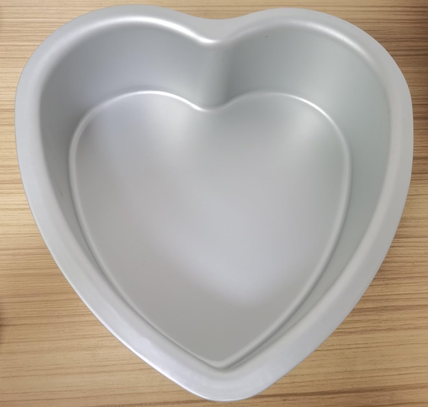 Molde de aluminio con forma de corazón de 20,3 x 7,6 cm, con revestimiento anodizado, para bodas, fiestas, familia y más