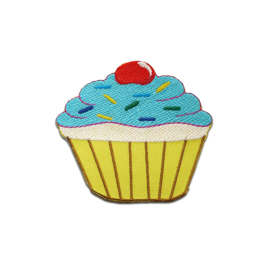 Toppa Termoadesiva Muffin Cupcake Con Paillettes – 8,3x6,2 Cm – Per Stoffa E Jeans – Istruzioni Incluse