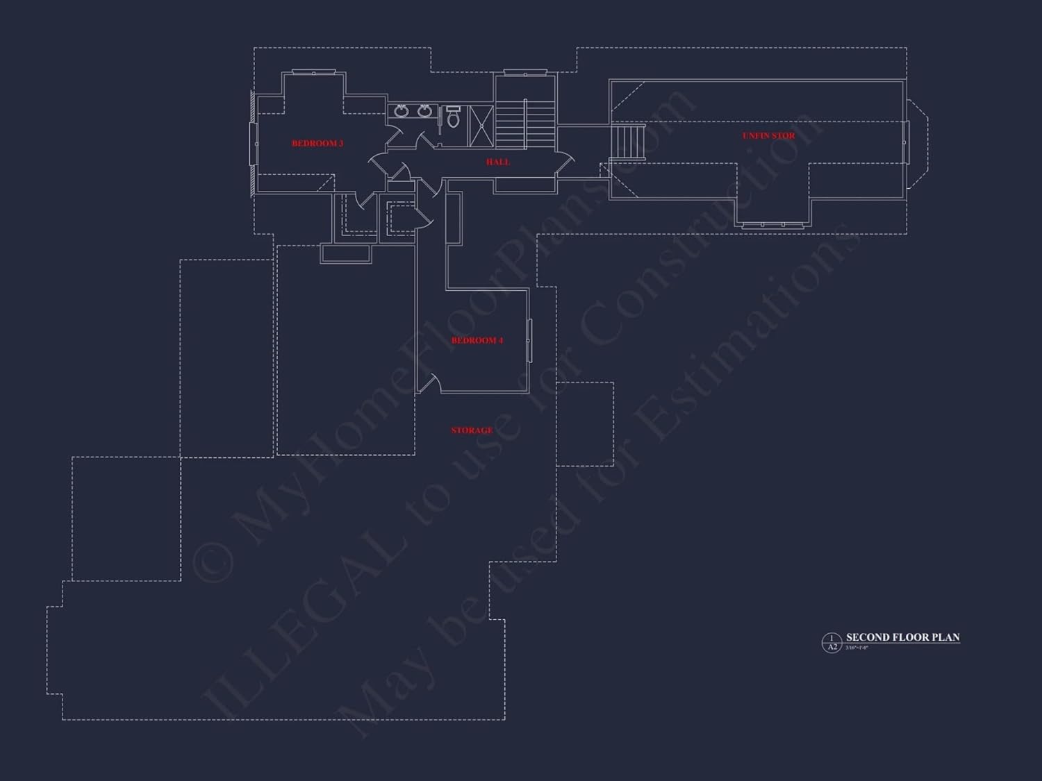 18-2085 HOUSE PLAN -Modern Farmhouse Home Plan - 4-Bed, 3-Bath, 2,850 SF